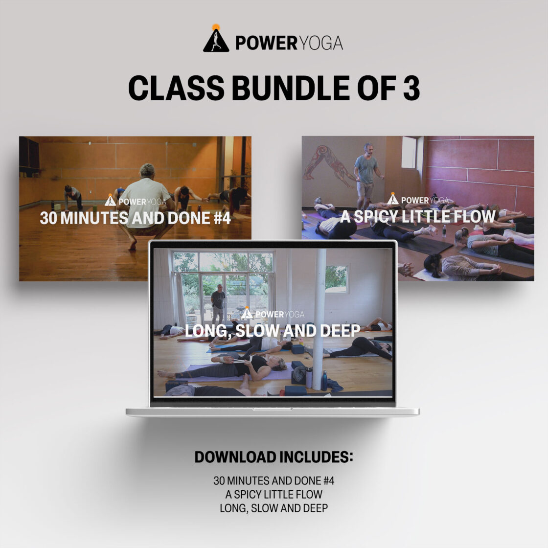 Poweryoga class bundle of 3