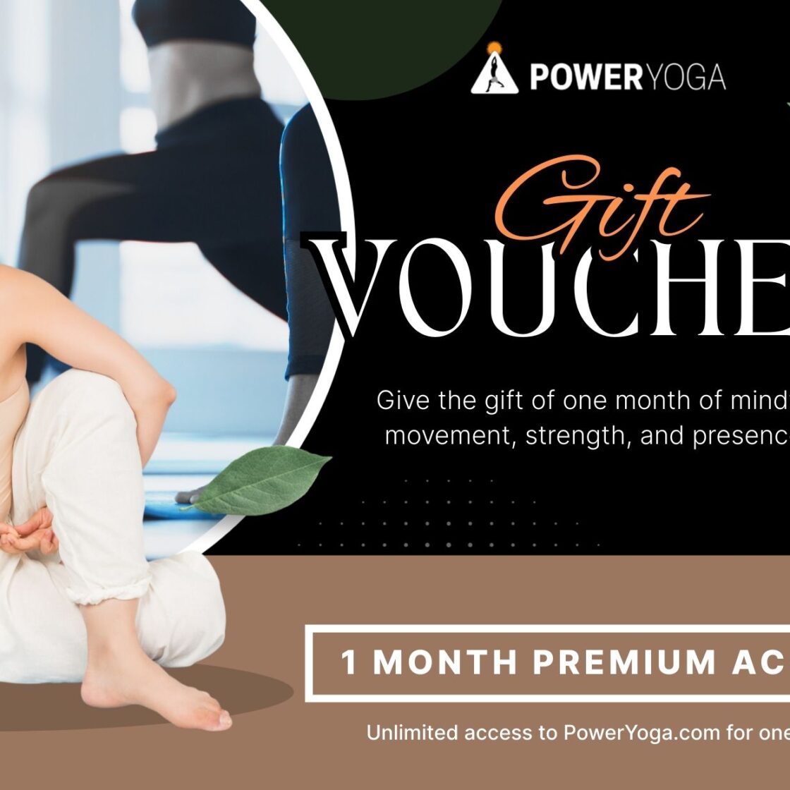 1-Month Power Yoga Premium Membership – Gift Voucher